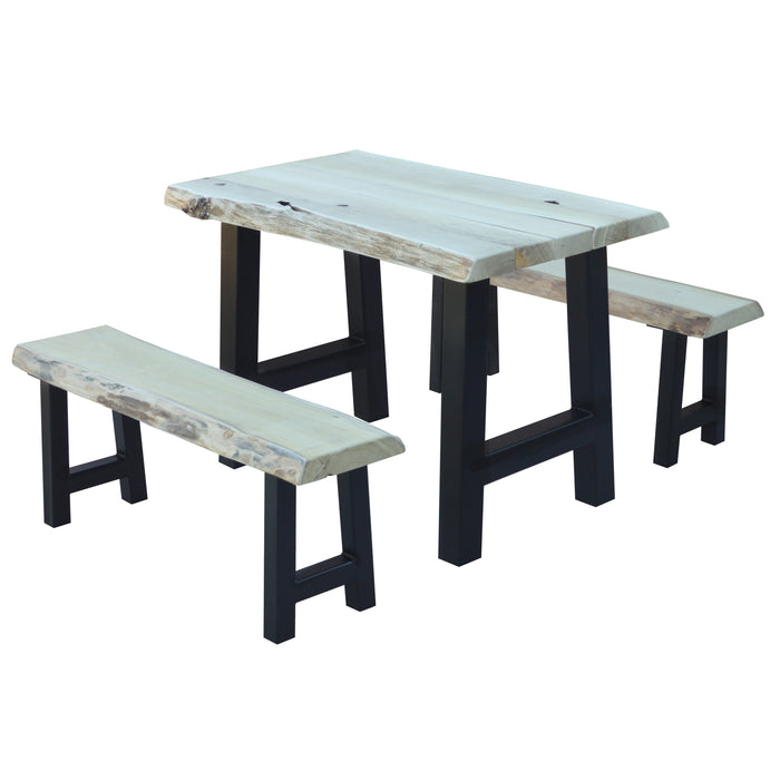 A&L Furniture Co. Blue Mountain Series - Ridgemont Table and Bench Sets