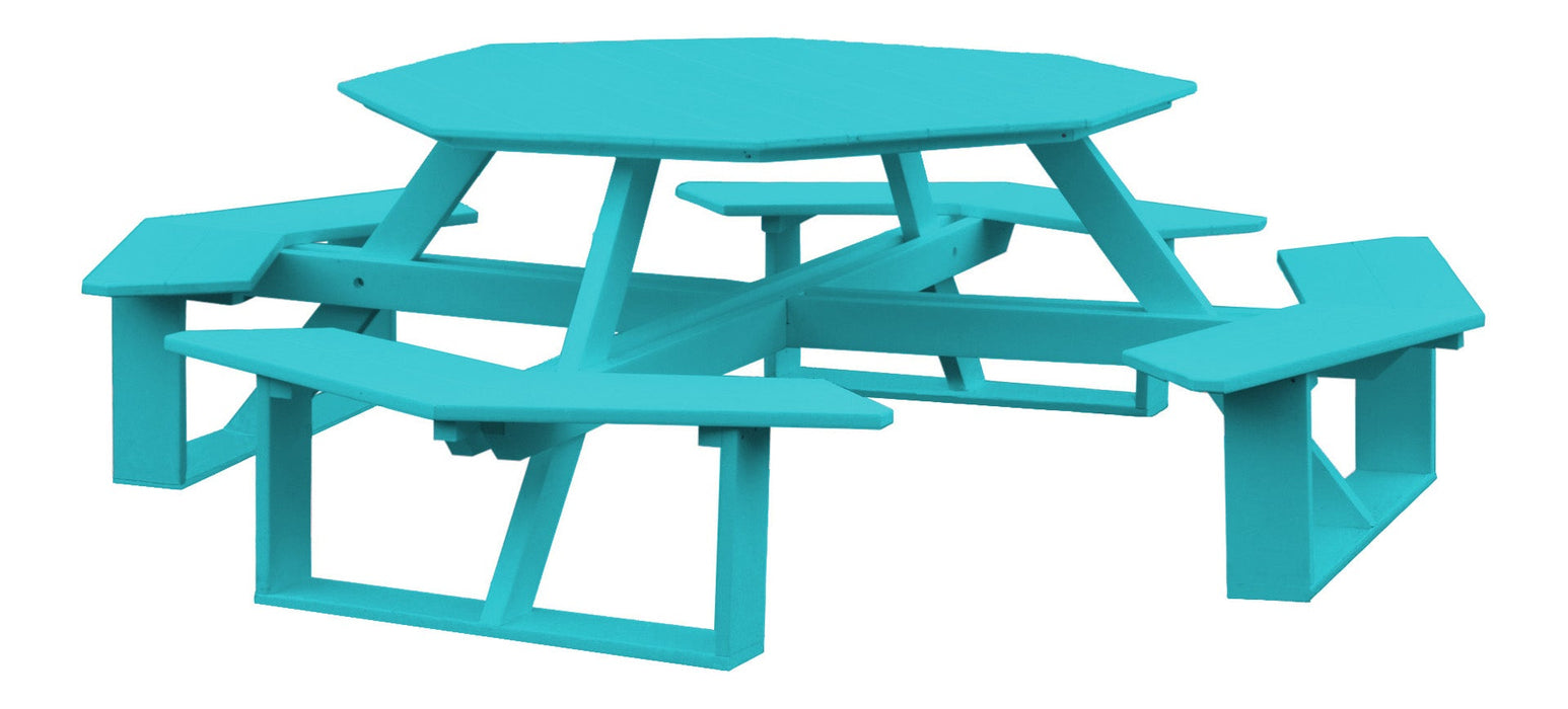 A&L Furniture Co. 54" Amish-Made Octagonal Poly Walk-In Picnic Tables