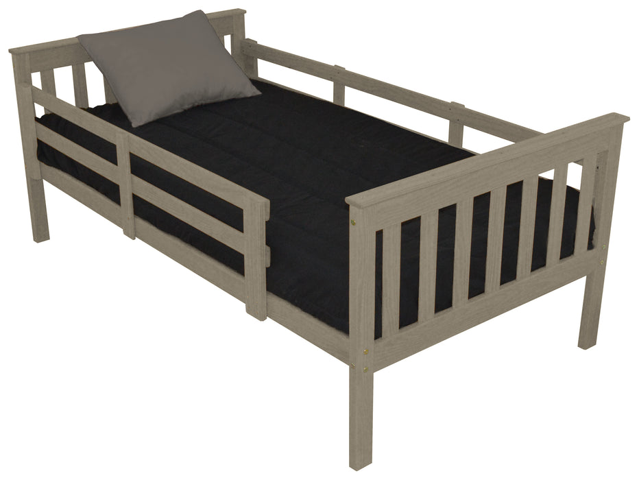 VersaLoft Twin Mission Bed with Safety Rails by A&L Furniture Company