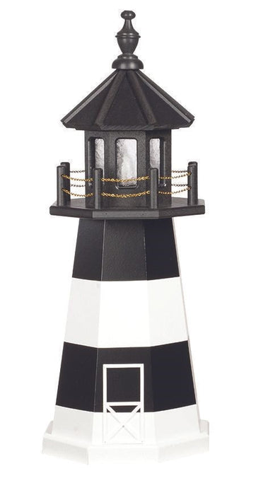 Octagonal Amish-Made Poly Bodie Island, NC Replica Lighthouses
