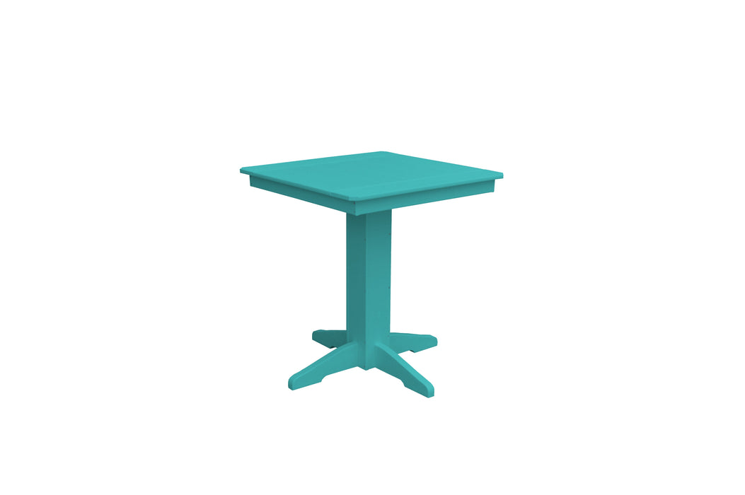 A&L Furniture Co. Amish-Made Counter-Height Square Poly Dining Tables