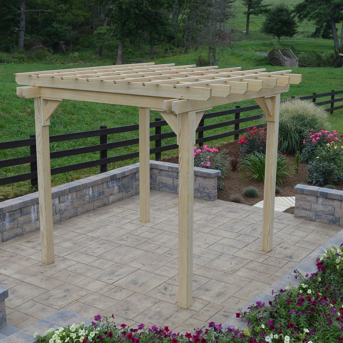 A&L Furniture Co. Amish-Made Bradford Pergola with Swing Hangers