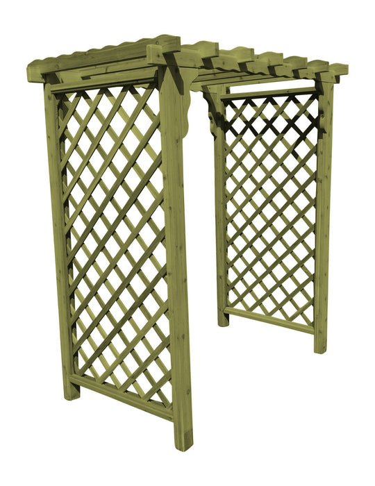 Amish-Made 6' Cedar Arbor - Available in 4 Styles, 9 Colors
