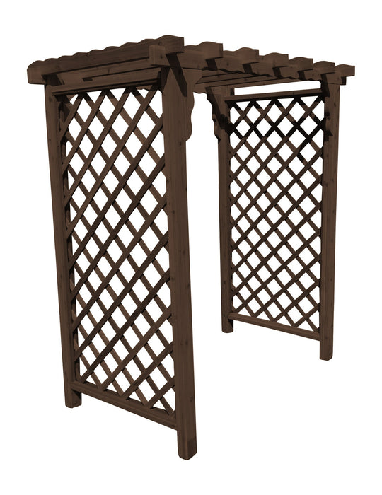 Amish-Made 6' Cedar Arbor - Available in 4 Styles, 9 Colors