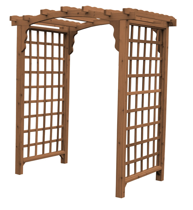 Amish-Made 6' Cedar Arbor - Available in 4 Styles, 9 Colors