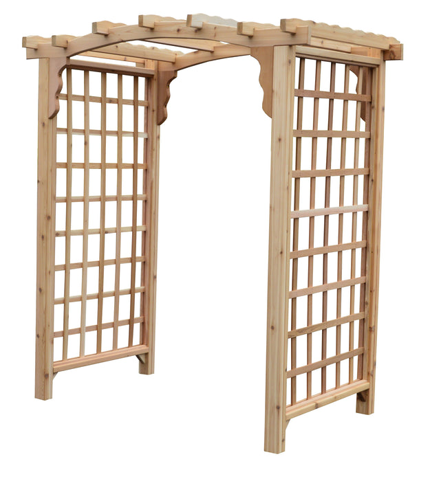 Amish-Made 6' Cedar Arbor - Available in 4 Styles, 9 Colors