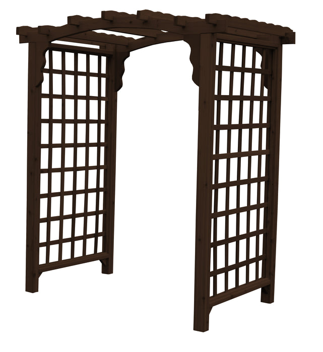 Amish-Made 6' Cedar Arbor - Available in 4 Styles, 9 Colors