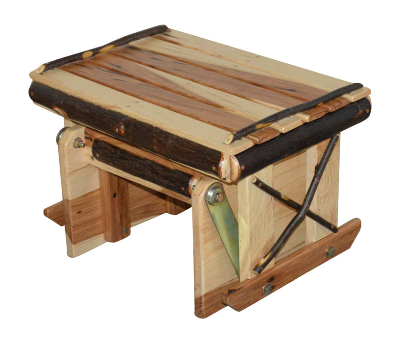 A&L Furniture Co. Amish-Made Hickory Gliding Ottoman