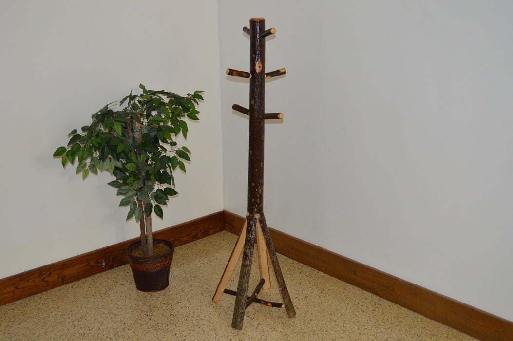 A&L Furniture Co. Amish-Made Rustic Hickory Coat Tree