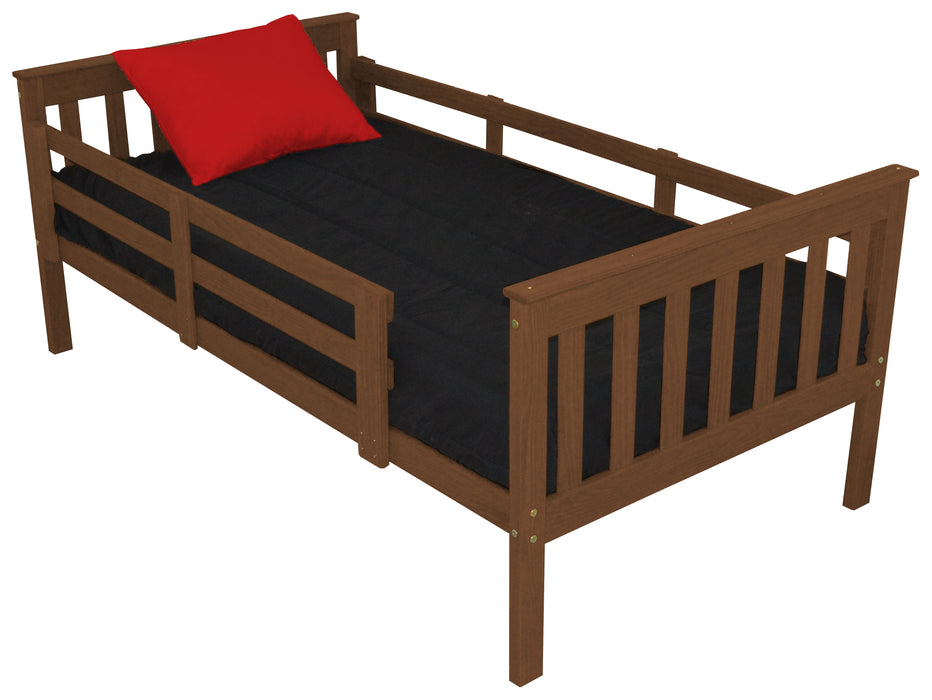 VersaLoft Twin Mission Bed with Safety Rails by A&L Furniture Company