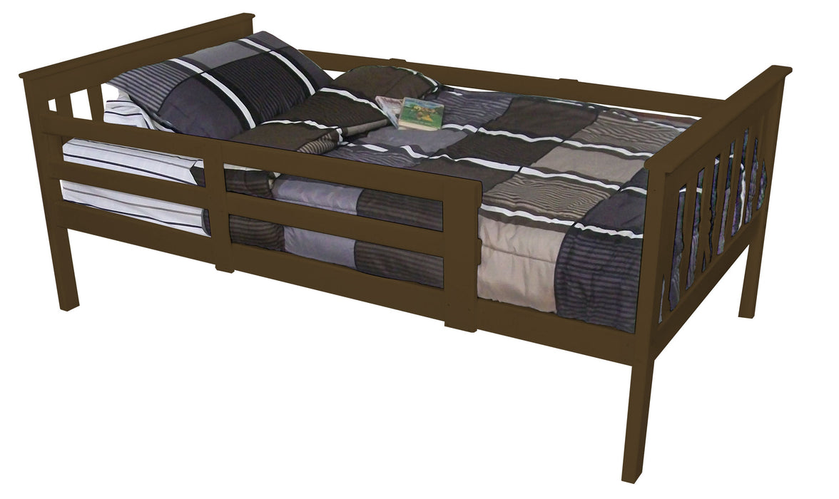 VersaLoft Twin Mission Bed with Safety Rails by A&L Furniture Company