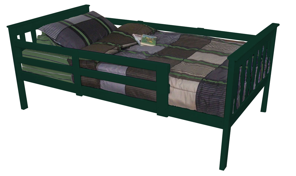 VersaLoft Twin Mission Bed with Safety Rails by A&L Furniture Company