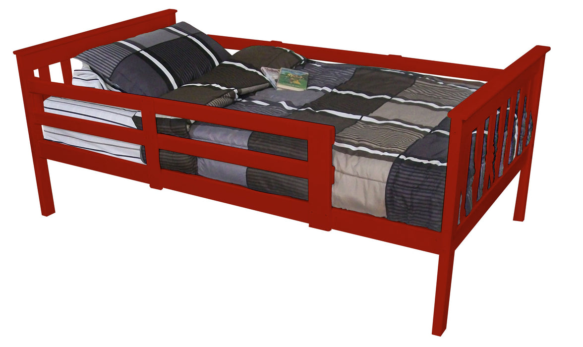 VersaLoft Twin Mission Bed with Safety Rails by A&L Furniture Company