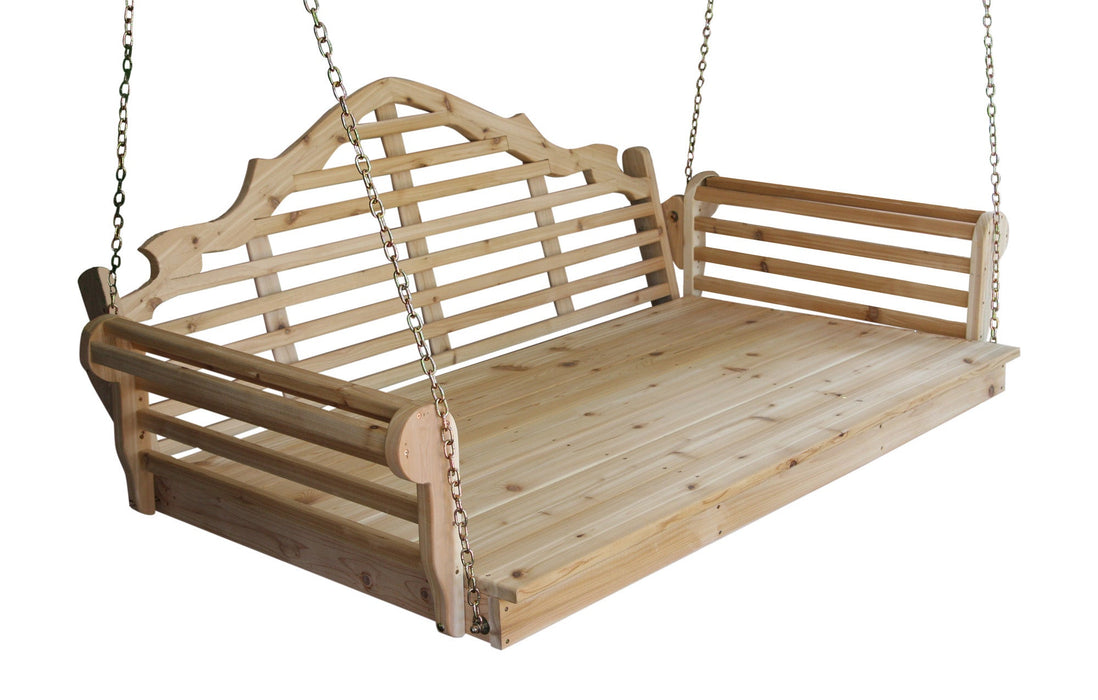 A&L Furniture Co. Amish-Made Cedar Marlboro Swing Beds