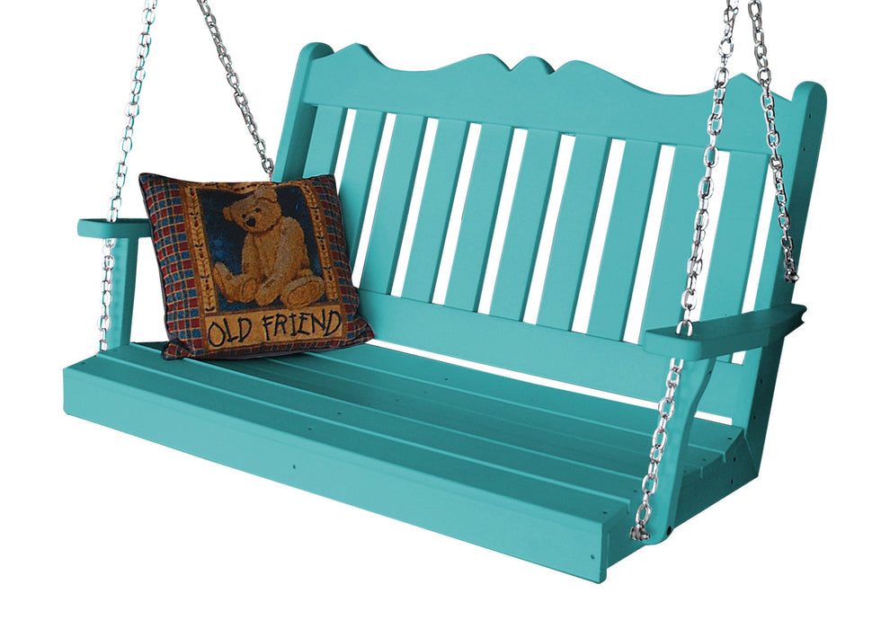 A&L Furniture Co. Amish-Made Poly Royal English Porch Swings