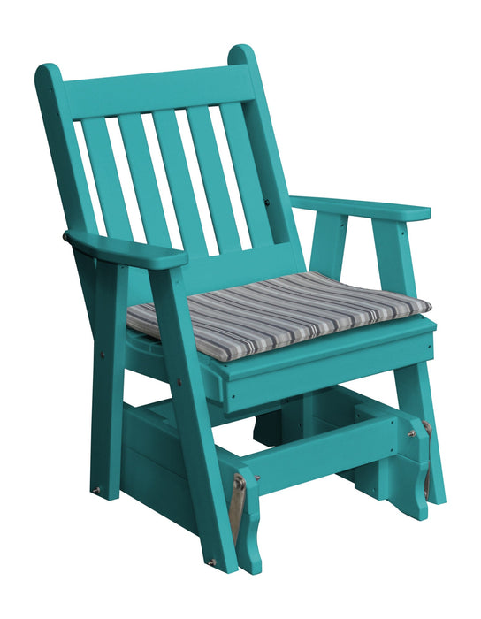 A&L Furniture Co. Amish-Made Poly Traditional English Glider Chair