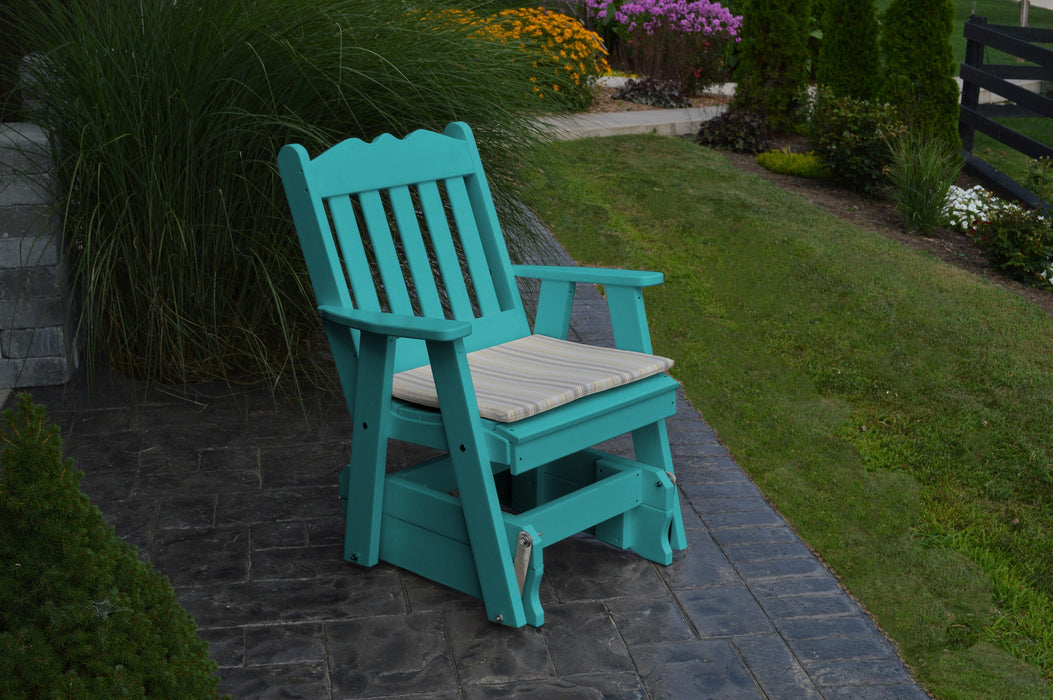 A&L Furniture Co. Amish-Made Poly Royal English Glider Chair