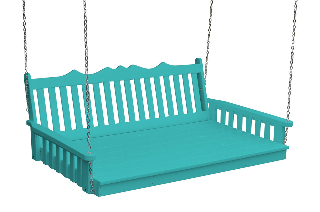 A&L Furniture Co. Amish-Made Poly Royal English Swing Beds