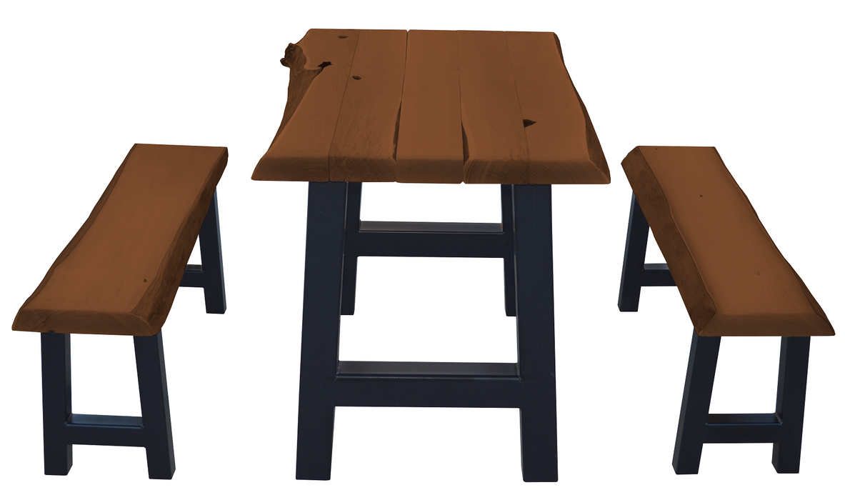 A&L Furniture Co. Blue Mountain Series - Ridgemont Table and Bench Sets