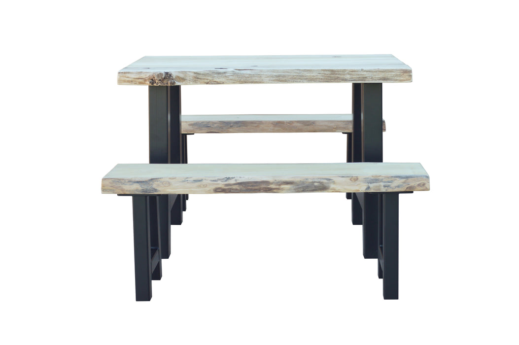 A&L Furniture Co. Blue Mountain Series - Ridgemont Table and Bench Sets