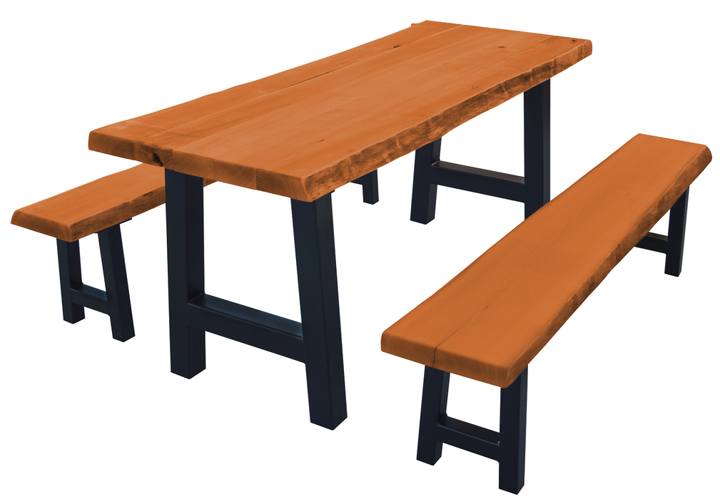 A&L Furniture Co. Blue Mountain Series - Ridgemont Table and Bench Sets