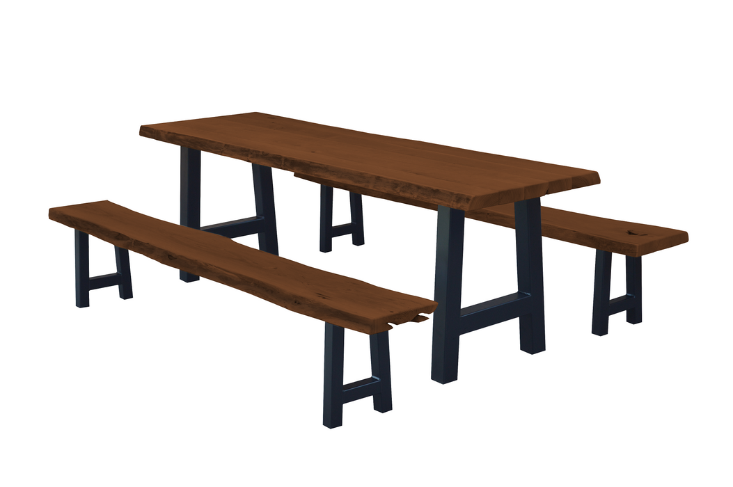 A&L Furniture Co. Blue Mountain Series - Ridgemont Table and Bench Sets