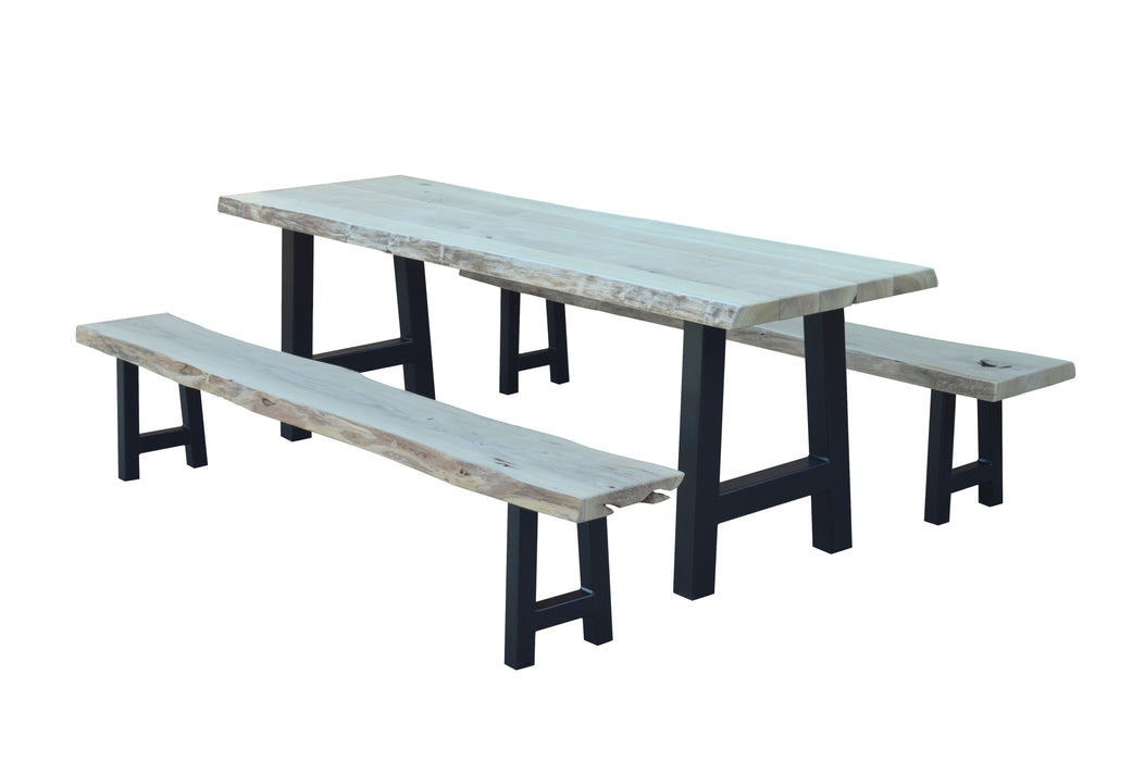 A&L Furniture Co. Blue Mountain Series - Ridgemont Table and Bench Sets