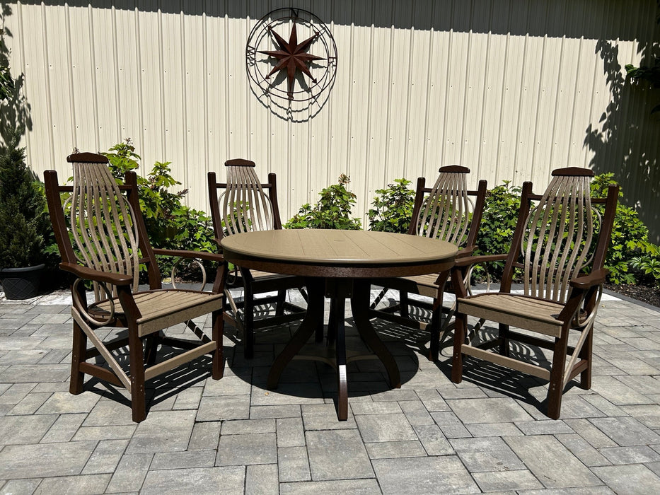 Amish-Made 44" Round Patio Dining Table - Local Purchase ONLY in Downingtown PA SR-RDT