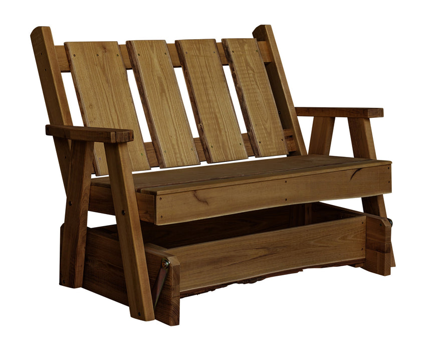 A&L Furniture Co. Blue Mountain Collection Timberland Glider Benches