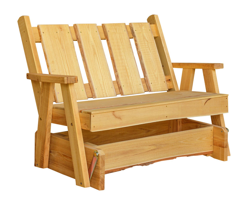 A&L Furniture Co. Blue Mountain Collection Timberland Glider Benches