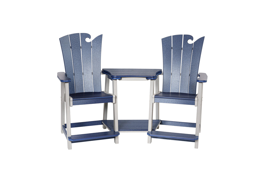 Amish-Made OceanWavz Collection Counter-Height Poly Dining Chairs