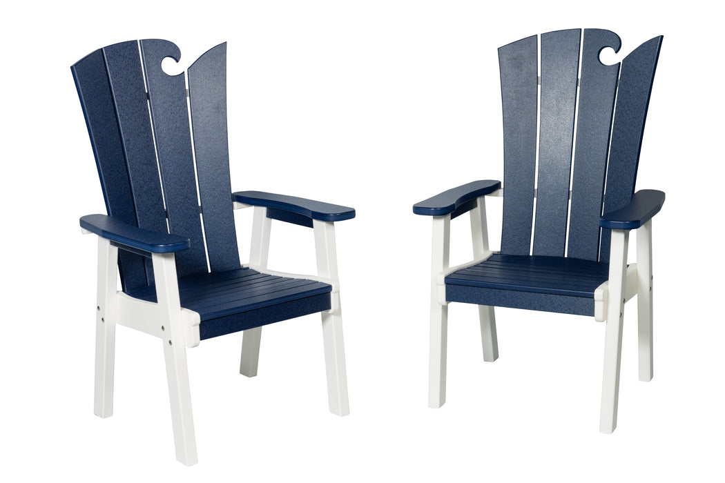 Amish-Made OceanWavz Collection Poly Dining Chairs