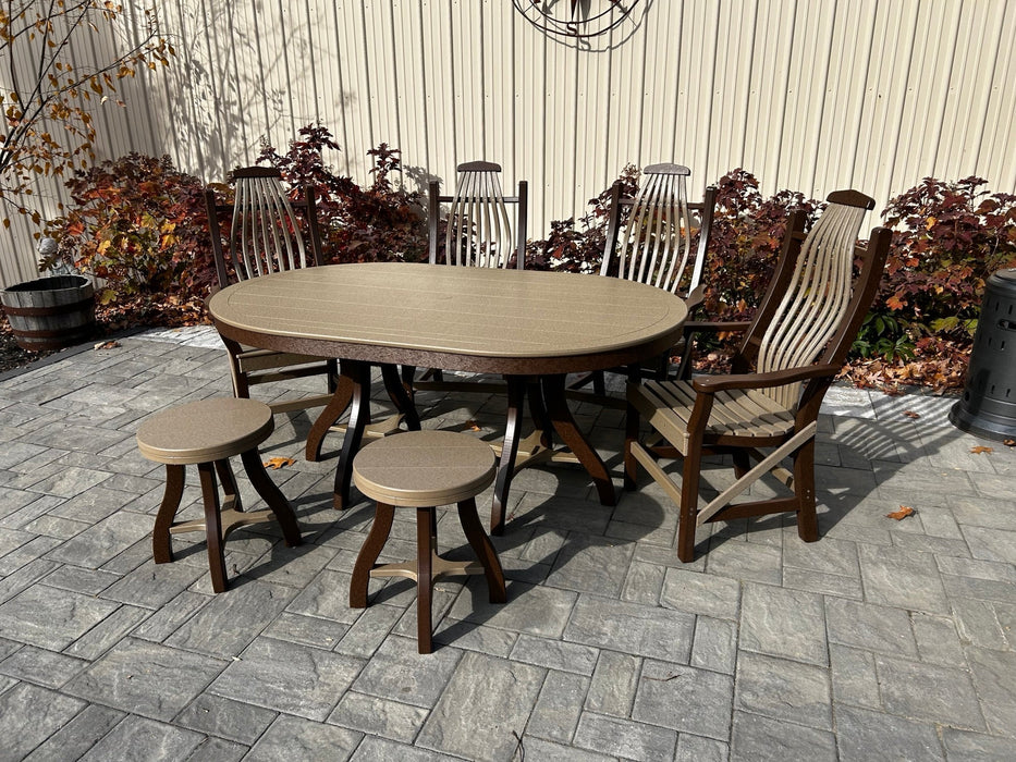 Amish-Made 44" x 68" Oval Patio Dining Table - Local Purchase ONLY in Downingtown PA SR-ODT