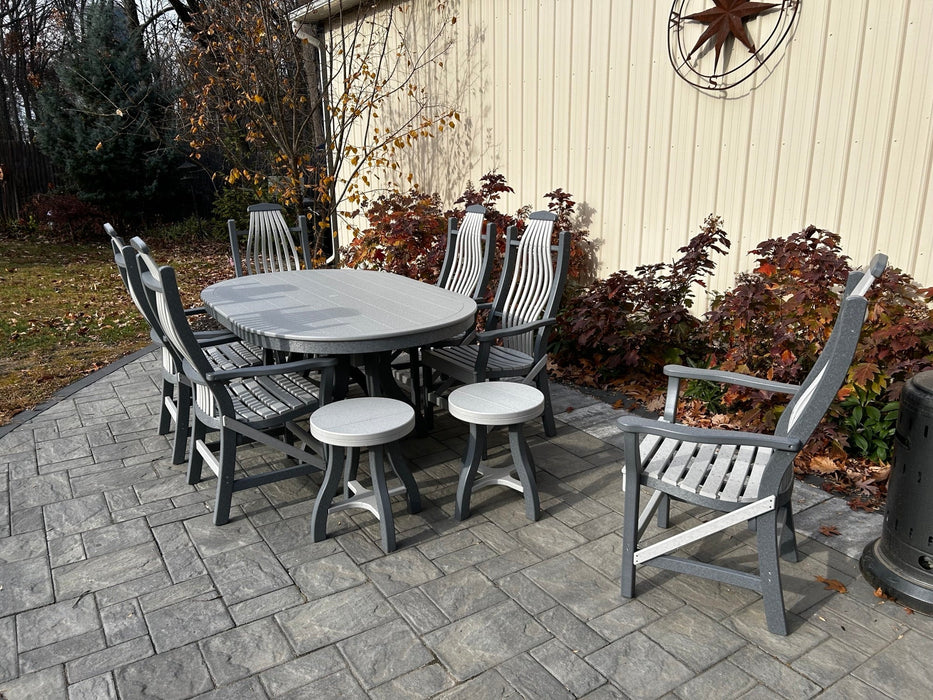 Amish-Made 44" x 68" Oval Patio Dining Table - Local Purchase ONLY in Downingtown PA SR-ODT