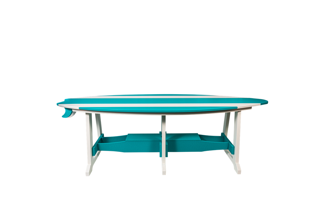 Amish-Made SurfAira Collection Surfboard-Shaped Dining Tables