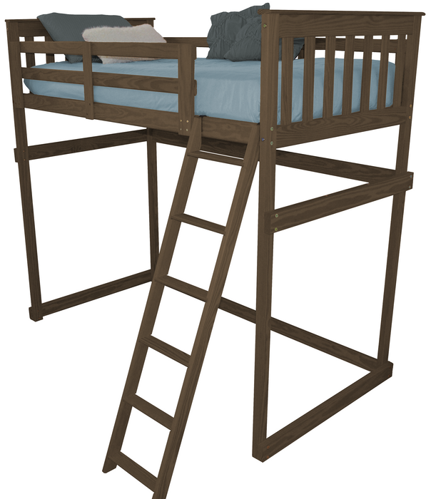 VersaLoft Twin Mission Loft Beds with Ladders by A&L Furniture Company