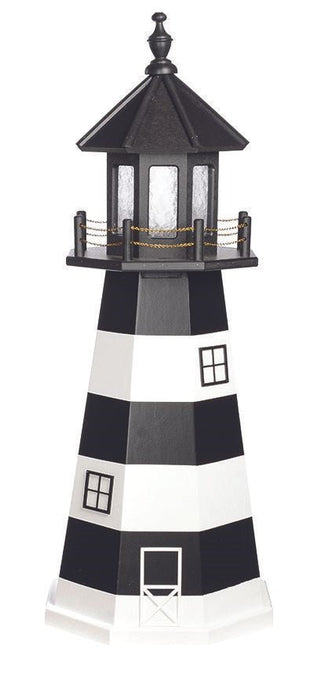 Octagonal Amish-Made Wooden Bodie Island, NC Replica Lighthouses