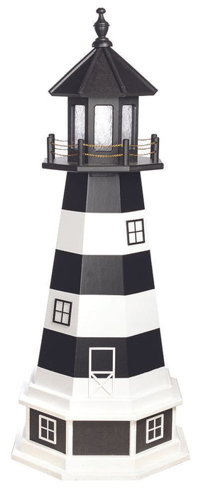 Octagonal Amish-Made Wooden Bodie Island, NC Replica Lighthouses