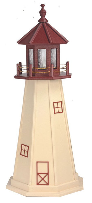 Octagonal Amish-Made Hybrid (Wood/Poly) Cape May, NJ Replica Lighthouses