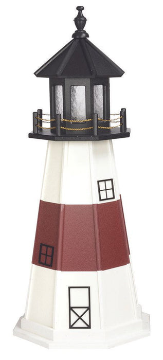 Octagonal Amish-Made Hybrid (Wood/Poly) Montauk, NY Replica Lighthouses