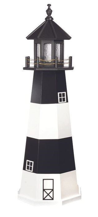 Octagonal Amish-Made Wooden Bodie Island, NC Replica Lighthouses