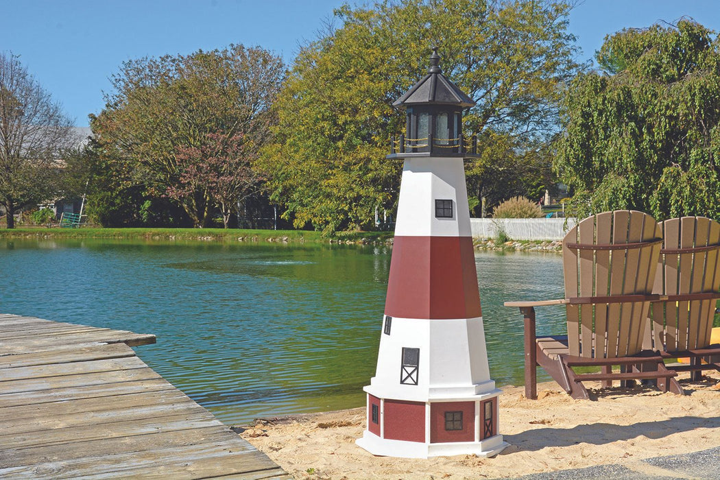 Octagonal Amish-Made Hybrid (Wood/Poly) Montauk, NY Replica Lighthouses