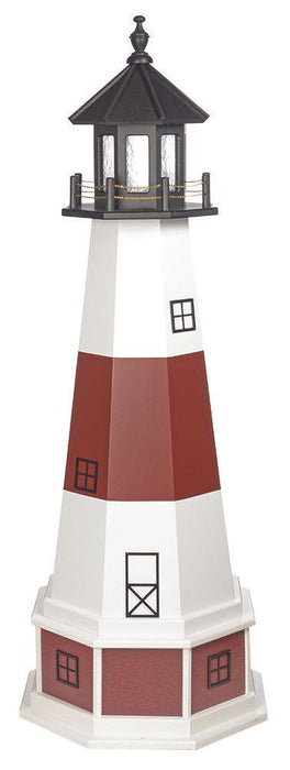 Octagonal Amish-Made Hybrid (Wood/Poly) Montauk, NY Replica Lighthouses