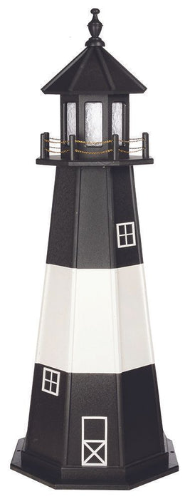 Octagonal Amish-Made Hybrid (Wood/Poly) Tybee Island, GA Replica Lighthouses