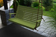 A&L Furniture Amish-Made Poly Winston Porch Swing, Tropical Lime