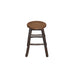 Top view of A&L Furniture Amish-Made Hickory Counter Stools, Walnut Finish