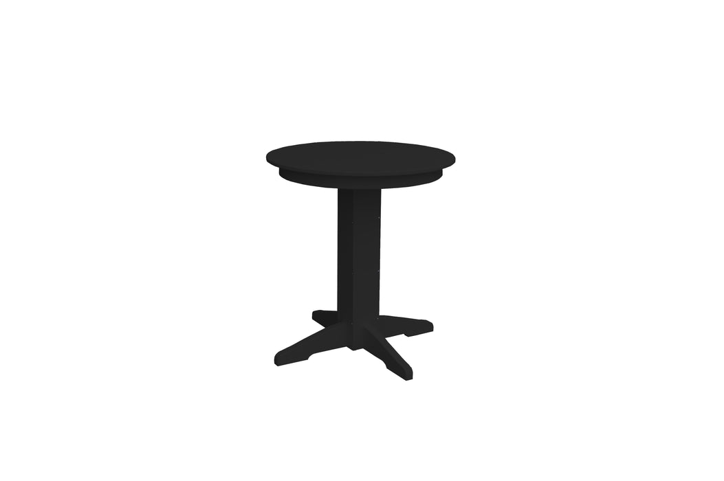 A&L Furniture Co. Amish-Made Counter-Height Round Poly Dining Tables