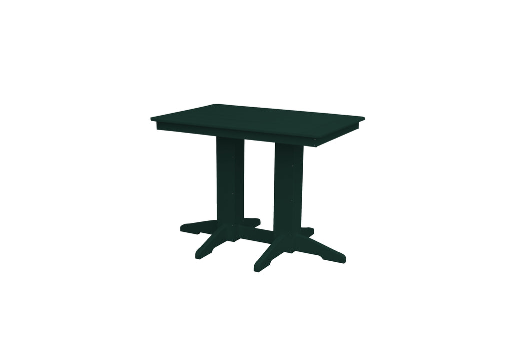 A&L Furniture Co. Amish-Made Counter-Height Rectangular Poly Dining Tables