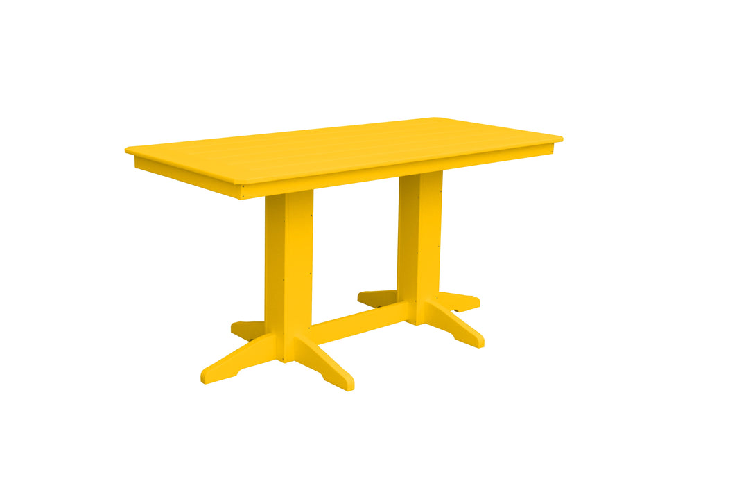 A&L Furniture Co. Amish-Made Counter-Height Rectangular Poly Dining Tables