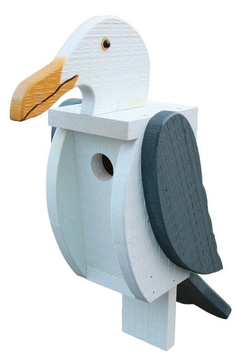 Beaver Dam Woodworks Amish-Made Deluxe Seagull-Shaped Birdhouse